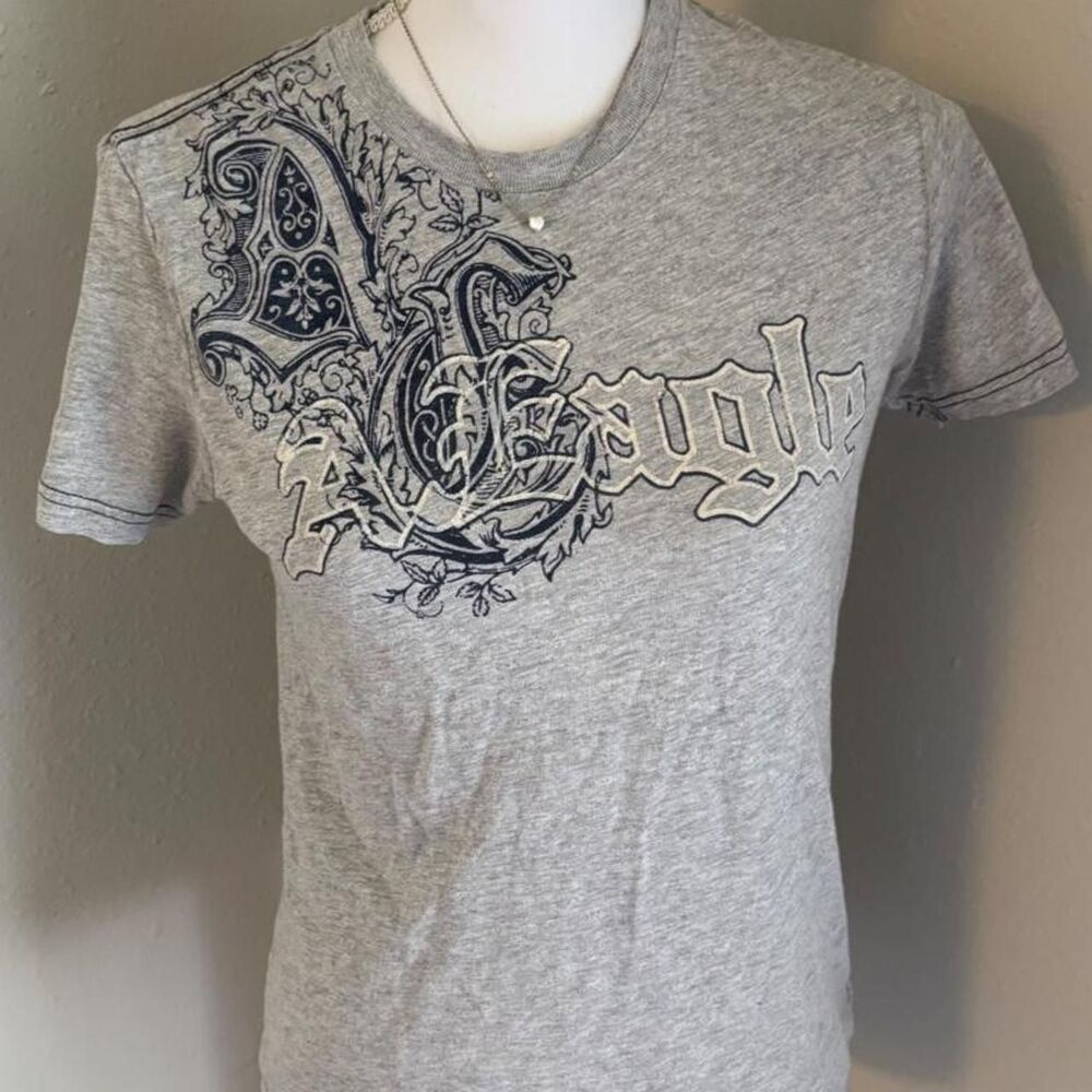 Y2K vintage American Eagle Outfitters gray cotton tee